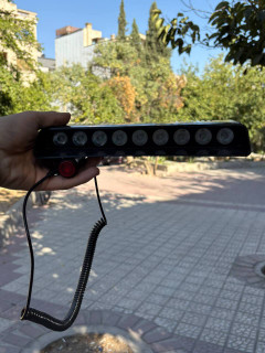 چراغ فلاشر پلیسی ۹ تایی S1 | فلاشر هشدار LED چند حالته خودرو