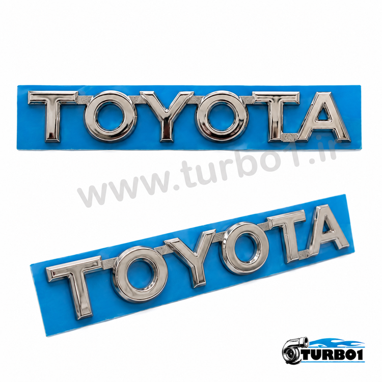 آرم نوشته TOYOTA کروم 15 سانتی مناسب تویوتا فورچونر (Fortuner)