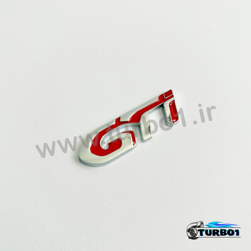 آرم نوشته GTI قرمز