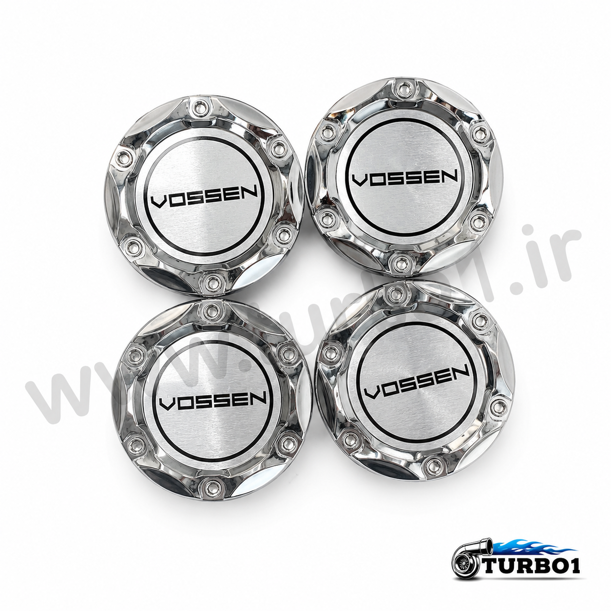 کاپ رینگ VOSSEN نقره ای (پک چهار عددی)