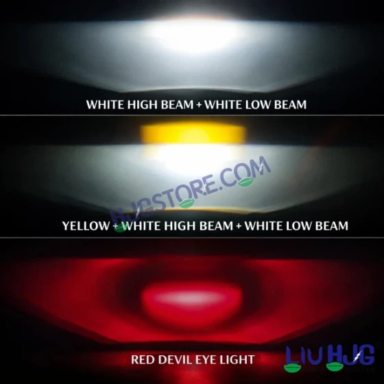 چراغ مهشکن و پروژکتور LED سه لنز LIUHJG مدل HS103 فندار 200 وات