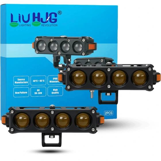 پروژکتور مهشکن ۴ لنز فندار LIUHJG مدل HS62 چهار حالته با دیلایت