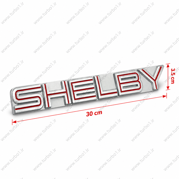آرم شلبی SHELBY اسپرت خودرو ABS سایز ۳۰×۳.۵ سانتیمتر