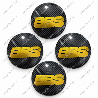 لوگو کاپ رینگ طرح کربن BBS (پک چهار عددی)